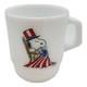 Fire King Stacking Mug Snoopy White Milk Glass Cup 2011 3.3in Height From Japan