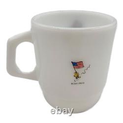 Fire King Stacking Mug Snoopy White Milk Glass Cup 2011 3.3in Height From Japan