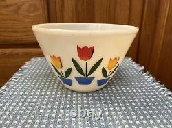 Fire King Tulip Mixing Bowl Set 4.75, 5.25, 5 7/8