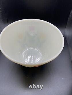 Fire King Tulip Mixing Bowl Set 4.75, 5.25, 5 7/8 Damage To Middle Bowl