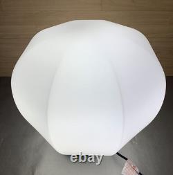 Fogia Big Dimmable White Milk Glass Corded Persimon Table Lamp