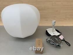 Fogia Big Dimmable White Milk Glass Corded Persimon Table Lamp