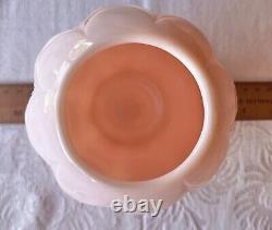 Fostoria Milk Glass Swag Vintage Drape Lincoln Pink Vase Bowl Candle Holder EUC