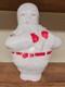 Fostoria Ultra Rare Milk Glass Santa Claus