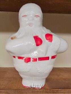 Fostoria Ultra Rare Milk Glass Santa Claus