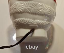 Fostoria Ultra Rare Milk Glass Santa Claus