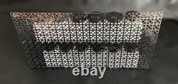 Frank Tea & Spice Co Dove Brand 12 White Milk Glass Spice Jars on Metal Rack