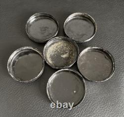 Frank Tea & Spice Co Dove Brand 12 White Milk Glass Spice Jars on Metal Rack
