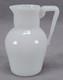 French Hand Blown White Opaline Milk Glass Miniature Pitcher C. 1930s