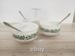 Gemco Pyrex Spring Blossom Crazy Daisy Lazy Susan Server