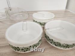 Gemco Pyrex Spring Blossom Crazy Daisy Lazy Susan Server