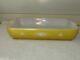 Glasbake Yellow Atomic Starburst 8x12 Lasagna / Baking Dish 2 1/2 Qt. J 2335