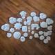 Gorgeous And Unique Vintage Hobnail Milk Glass 34 Pieces