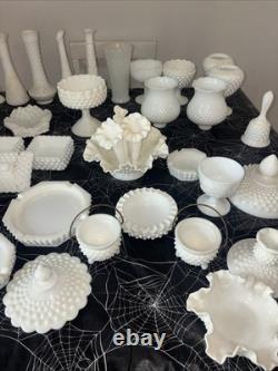 Gorgeous and Unique Vintage Milk Glass