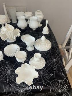 Gorgeous and Unique Vintage Milk Glass