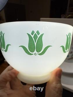 HTF Vintage Fire King Tulip Cottage Cheese Bowls Milk Glass (Set of 3)