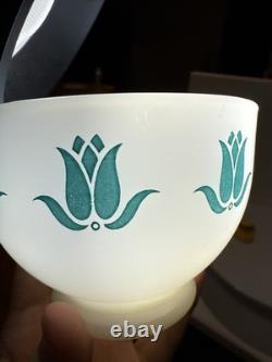 HTF Vintage Fire King Tulip Cottage Cheese Bowls Milk Glass (Set of 3)