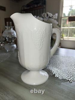 Harvest Milk Glass Pitcher by COLONY 11 Tall Free Shipping