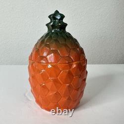 Hazel Atlas Milk Glass Pineapple Jar & Lid Kix Cereal Promo