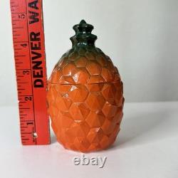Hazel Atlas Milk Glass Pineapple Jar & Lid Kix Cereal Promo