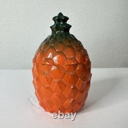 Hazel Atlas Milk Glass Pineapple Jar & Lid Kix Cereal Promo