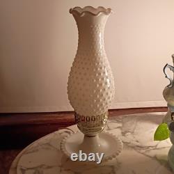 Hobnail Milk Glass Lamp Set of 2. Still functional and so beautiful