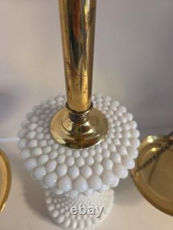 Hobnail White Milk Glass Balancing Scale Weight Possibly Fenton