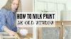 How To Milk Paint An Old Window Farmhouse White