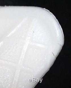 Htf Rare Vintage 1930's Art Deco Mckee White Milk Glass Art Dressed Lady Vase