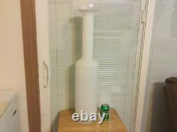 IKEA 32 White Fyllig Floor Vase Cases Milk Glass Danish Modern Holmegaard Style