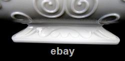 Imperial Glass Signed Colonial Hat White Milk Glass 9 7/8 Tri Corner Bowl 1955