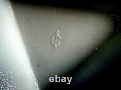 Imperial Glass Signed Colonial Hat White Milk Glass 9 7/8 Tri Corner Bowl 1955