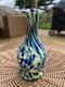 Imperial Milk Glass Loganberry Grape 6 Vase Vigna Vetro Frit Blue Green White