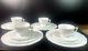 Indiana Colony Harvest Grape Milk Glass Set Of Four 5-piece Place Settings