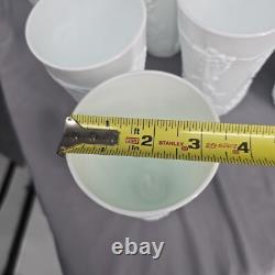 Indiana Harvest Grape Milk Glass Tumblers Colony Iced Tea Water Glasses Set 17pc