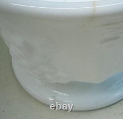 Indiana Lancaster Colony Milk Glass 1549 Golden Harvest Grape Punch Bowl Set
