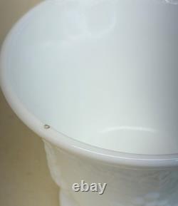 Indiana Lancaster Colony Milk Glass 1549 Golden Harvest Grape Punch Bowl Set