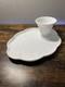 Indiana Milk Glass White Harvest Grape Snack Luncheon Cup & Plate Set Of 10