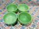 Jadeite Green Glass Ice Cream Or Dessert Dishes X 4 In Excellent Condition