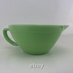 Jadeite Green Opaque Milk Glass Sunbeam Bread Advertising Batter Bowl