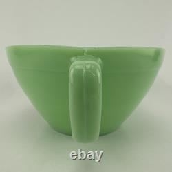 Jadeite Green Opaque Milk Glass Sunbeam Bread Advertising Batter Bowl