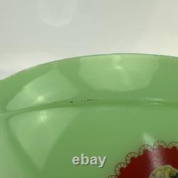 Jadeite Green Opaque Milk Glass Sunbeam Bread Advertising Batter Bowl