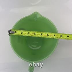 Jadeite Green Opaque Milk Glass Sunbeam Bread Advertising Batter Bowl