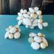Kramer Ny Rhodium White Milk Glass Givre Pearl Ab Rhinestone Brooch Earrings Set
