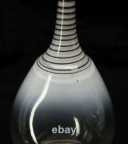 Kosta Boda Sweden Spirit Vase Signed by Bertil Vallien Cheeto Orange Milk Blue