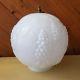 Lamp Shade Gone With The Wind White Milk Glass Grapes Ball 8 Globe With Finial