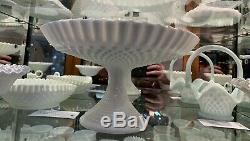 Large Fenton Milk Glass Comport