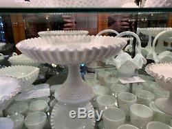 Large Fenton Milk Glass Comport