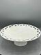 Large Westmoreland Milk Glass Cake Stand With Lace Edge