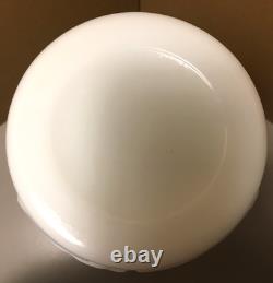 Large milk glass vase 15-1/2 inches peacock heron quail birds